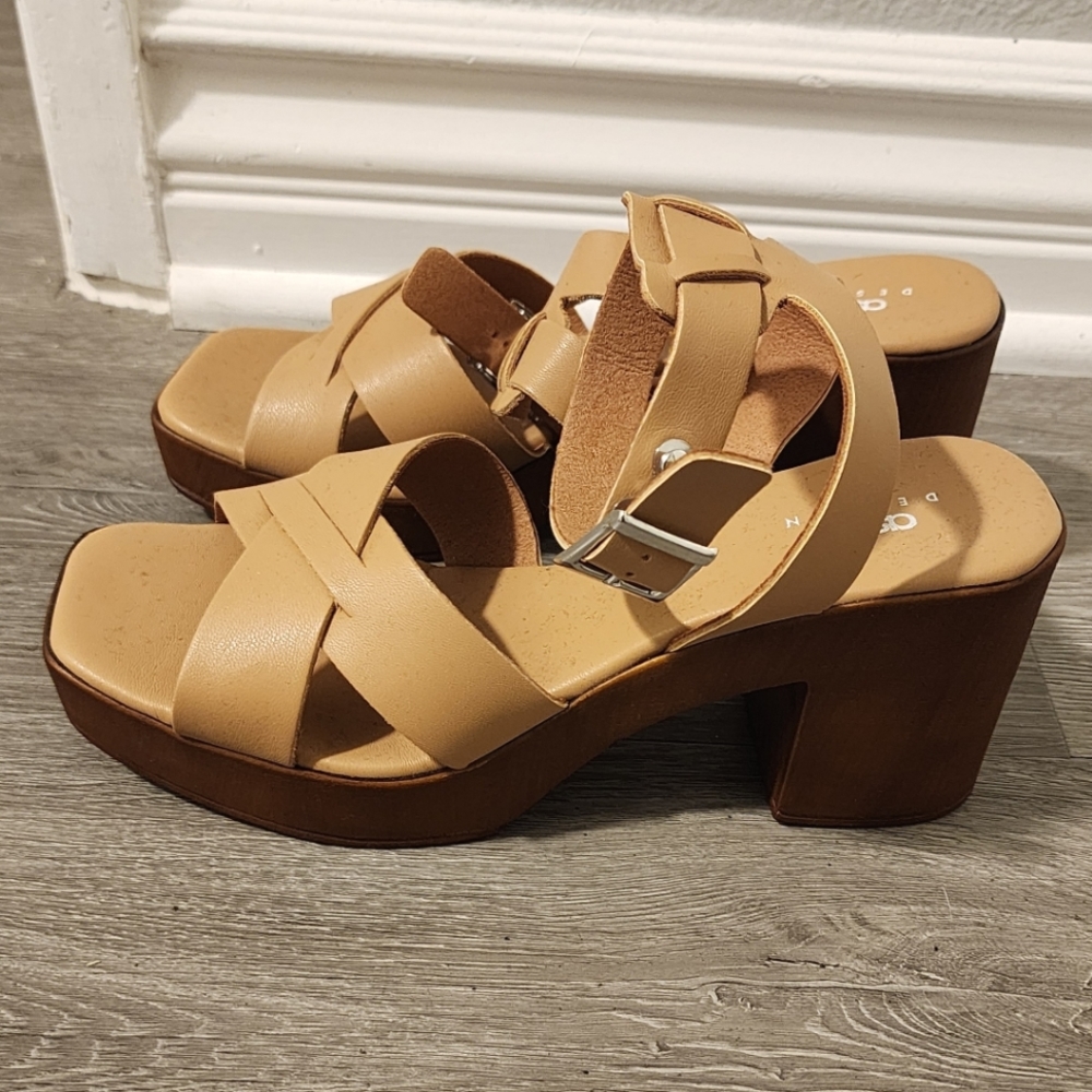 ASOS tan chunky sandals